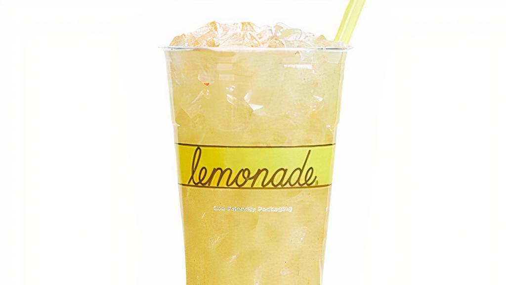 Pineapple Mango Lemonade · Fresh lemon juice, caramelized pineapple, mango puree, pure cane sugar
