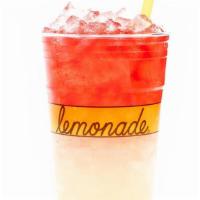 Skinny Lemonade + Hibiscus Tea · Fresh lemon juice, all-natural sugar free sweetener, hibiscus tea