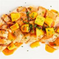 Mango Chicken · Oven Roasted with Mango Sauce, served hot