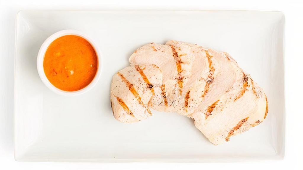 Roasted Chicken Breast · with Harissa Sauce, served cold