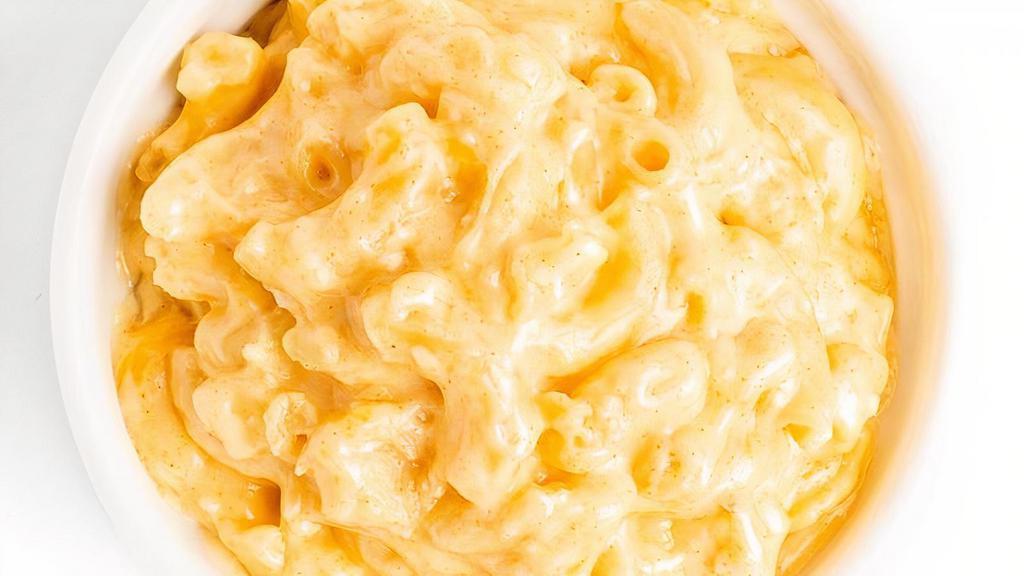 Mac & Cheese · with a blend of Cheddar, Parmesan, & Blue Cheeses