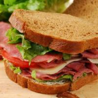 Roast Beef Sandwich · Delicious sandwich topped with Roast Beef. Prepared to customer's order of toppings.