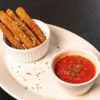 Zucchini Sticks · Served with ranch dipping sauce.