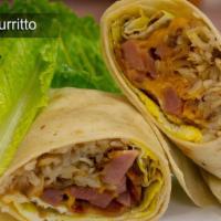 Breakfast Burritos with Choice of Meat · Choice of bacon, sausage, ham.