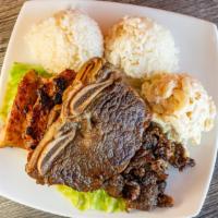 Hawaiian BBQ Mix · BBQ chicken, BBQ beef and Kalbi short ribs. A meat lovers favorite!