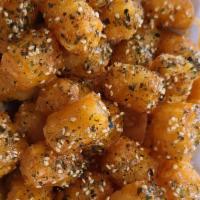 Spud Puffs (Large Size) · Our version of Tater Tots w/ House Sauce & Furikake on Top!