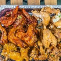 100pc Chicken Wings · Crispy Chicken Wings w/ 4 Flavors