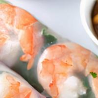 #17 Fresh Shrimp & Pork Spring Rolls · Fresh Wrapped : Shrimp & Pork Ham ,Vermicelli, Lettuce Roll in Rice Sheet. Dip in Peanut Sau...
