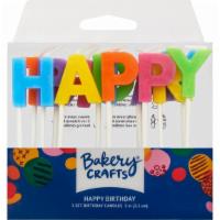 Happy Birthday Letter Candles · 