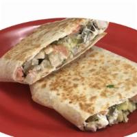 #3 Limon Quesadilla · Includes cheese, chicken, sour cream, guacamole, tomatoes, jalapenos and a fountain drink