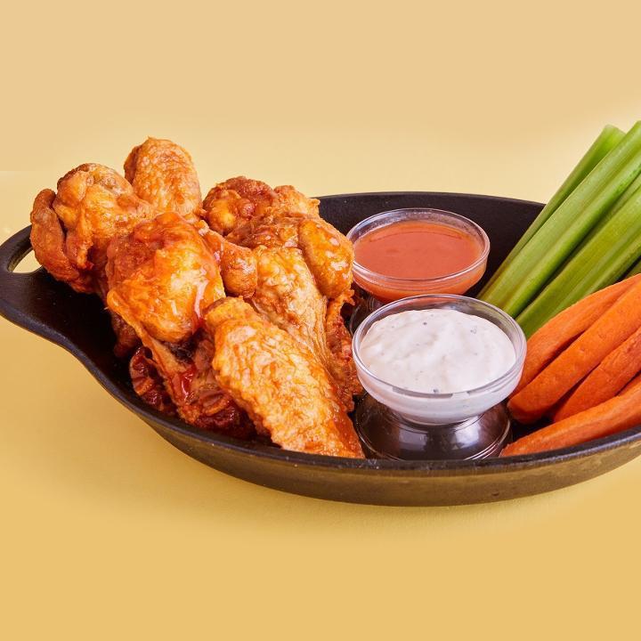 HOT Wings · Classic Bone-In Chicken Wings, with some serious kick.