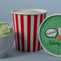 Pistachio Ice Cream (Pint) · Rich, creamy, and packed with whole California pistachios.