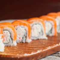 Alaska Roll · In: crab meat, cream cheese out: salmon.