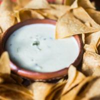 Queso Blanco · Jalapeño Cheese Dip with House-made Chips