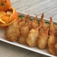#259. Fried Shrimp · 6 pieces, seasoned with Pepper Salt, comes with a side of Thousand Island.