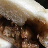 Manapua (Char-siu Bao) · A.K.A Bao Bun. Made on Oahu, char-siu pork filled steamed sweet bun and a side of hot mustar...