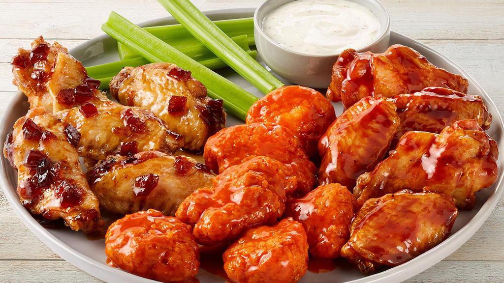 Wings Roulette · Mix and match 3 of your favorite boneless or traditional wing flavors.