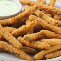 Green Bean Fries · Breaded and served with Cucumber-Wasabi Ranch.