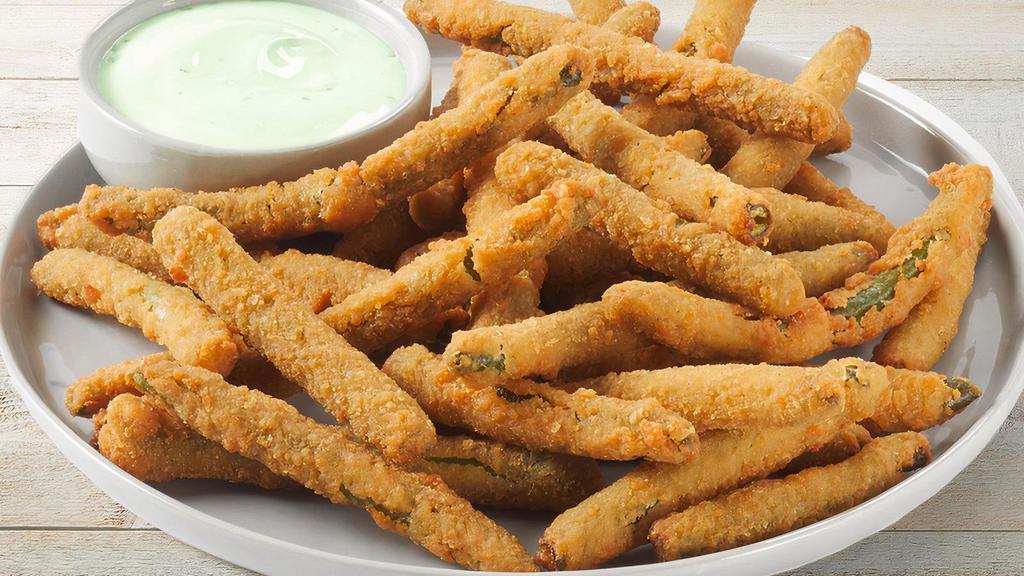 Green Bean Fries · Breaded and served with Cucumber-Wasabi Ranch.