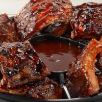 Whiskey Glaze & Bbq Ribs Platter - Small · Slow-cooked, fall-off-the-bone tender big back pork ribs. Combination of Whiskey-Glazed and ...
