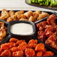 Wings Combo Platter - Large · Traditional wings & Boneless wings with your choice of sauce. All of our platters are made t...