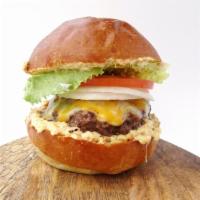 Carrot Dip Burger · A juicy burger made from a unique blend of premium cuts of chuck & brisket with melted chedd...