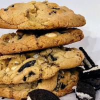 Cookies & Cream · Enjoy a set of warm, generous cookies filled with crunchy Oreo chunks and melty pools of whi...