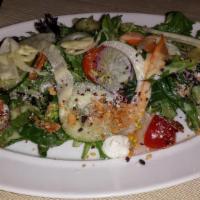 Classic Caesar Salad with Roasted Chicken Breast · 