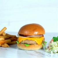 Punjabi Chicken Burger · Spicy. Mirchi’s favorite. Ground chicken patty mixed with onions, chilies, and mirchi masala...