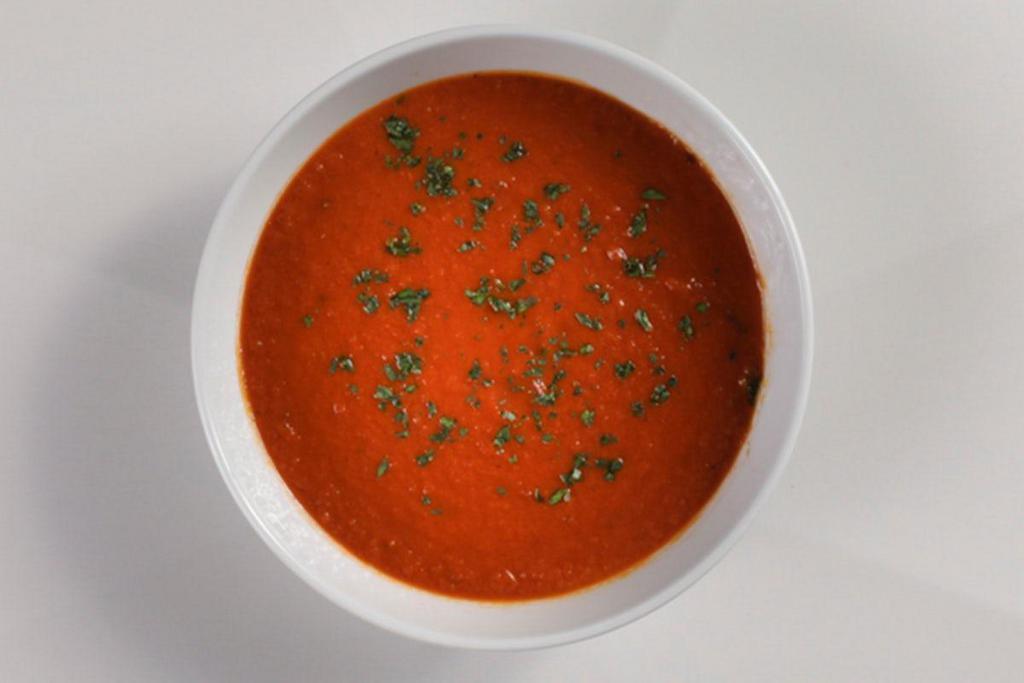 Tomato Basil Soup · tomatoes, fresh basil, herbs