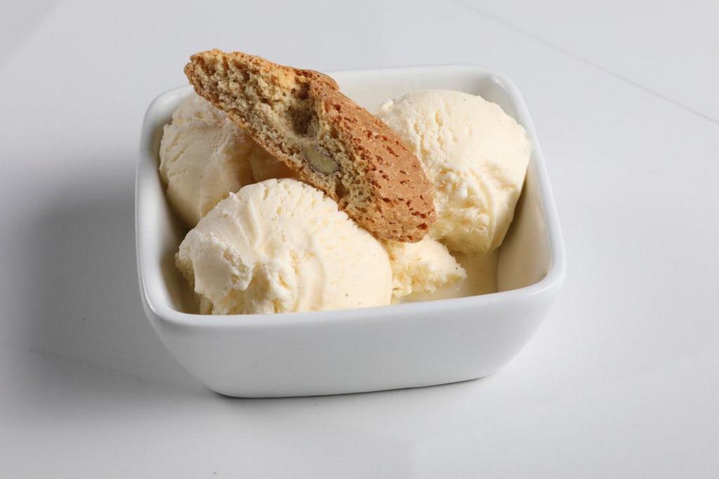 Premium Vanilla Bean Ice Cream · 