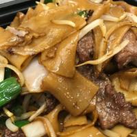 Beef Chow Fun
 · Wok-Tossed Rice Noodles with Beef, Bean Sprouts, & Onions.