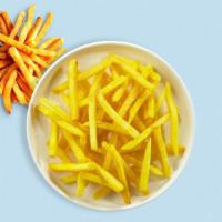 Plain Jane Fries · (Vegetarian) Idaho potato fries cooked until golden brown and garnished with salt.