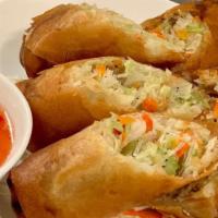 Veggie Roll · Silver noodles, cabbage, carrot, and celery. Deep-fried. Served w/ sweet & sour.