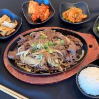Beef Bulgogi (Individual) 一人食 · Marinated sliced ribeye beef. Comes with one rice and side dishes. A complete meal for one p...