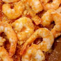 El Nido Shrimps · Island-Style Garlic Shrimps made to make you feel like you are beachside.