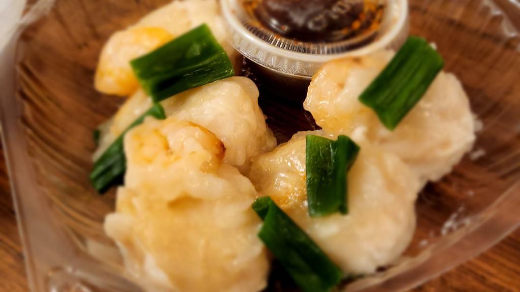 Shumai · Japanese style shrimp dumpling.