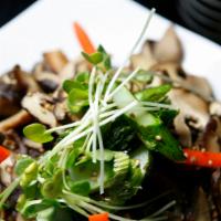 Shiitake Mushroom Salad · Wild mushroom and asparagus with ponzu sauce.