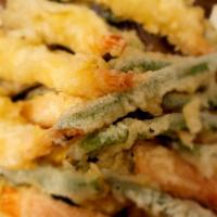 Shrimp Tempura · Deep fried shrimp and vegetables.