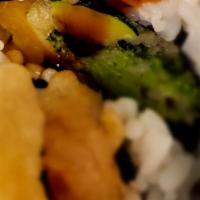 7. Vegetable Tempura Roll · Deep fried broccoli, carrot, gabocha, green bean with house special sauce