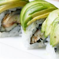 1. Caterpillar Roll · Unagi roll topped with layers of avocado.
