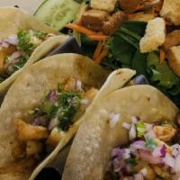 Taco Plates · Onion, cilantro, salsa, rice & beans.