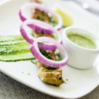 Chicken Seekh Kabab · Fresh ground chicken marinated with mint, cilantro leaves, onions and  special spices, rolle...