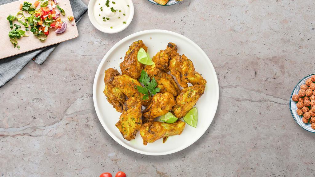 Pour The Pepper Lemon Wings · Fresh chicken wings fried until golden brown, and tossed in lemon pepper sauce. Served with a side of ranch or bleu cheese.