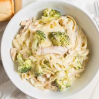 11. Linguini with Chicken & Broccoli · Sautéed chicken & broccoli in white cream sauce or marinara sauce.