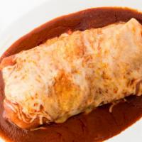 Mojados / Wet Burrito · Choice of meat. Choice of beans. Serve with tomato rice, salsa fresca, sour cream, and guaca...