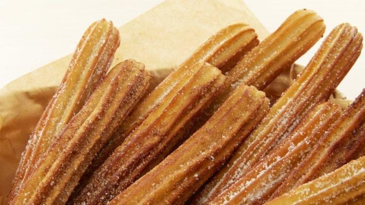 Churros · Fried dough pastry. Rolled in sugar and cinnamon.
