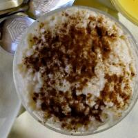 Arroz con Leche (Mexican Rice Pudding) · Mexican rice pudding. Topped with cinnamon.