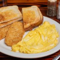 2 Eggs with Hash Browns & Toast · 