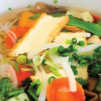 Phở Chay · Mix Vegetables with Rice Noodle Soup.